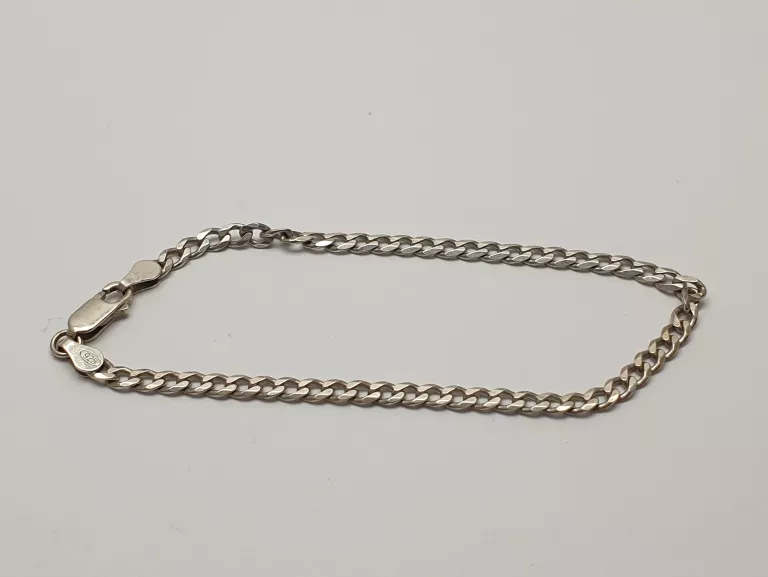 SREBRO - WYRÓB JUBILERSKI UŻYWANY BRANSOLETKA PANCERKA 925