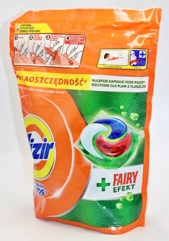 KAPSUŁKI DO PRANIA VIZIR FAIRY EFEKT PLATINIUM PODS 50 SZT.
