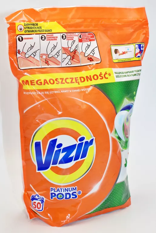 KAPSUŁKI DO PRANIA VIZIR FAIRY EFEKT PLATINIUM PODS 50 SZT.