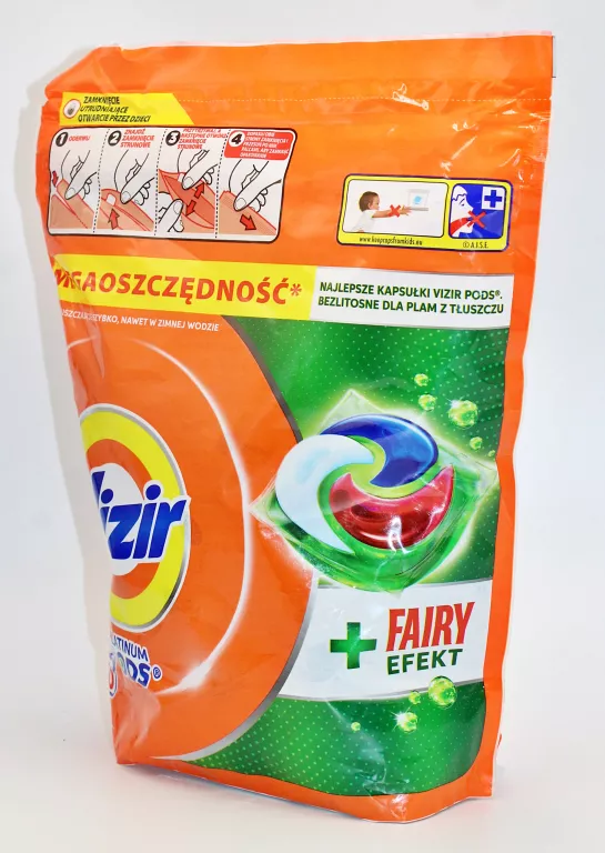 KAPSUŁKI DO PRANIA VIZIR FAIRY EFEKT PLATINIUM PODS 50 SZT.