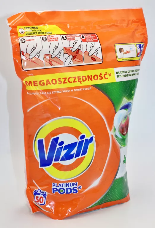 KAPSUŁKI DO PRANIA VIZIR FAIRY EFEKT PLATINIUM PODS 50 SZT.