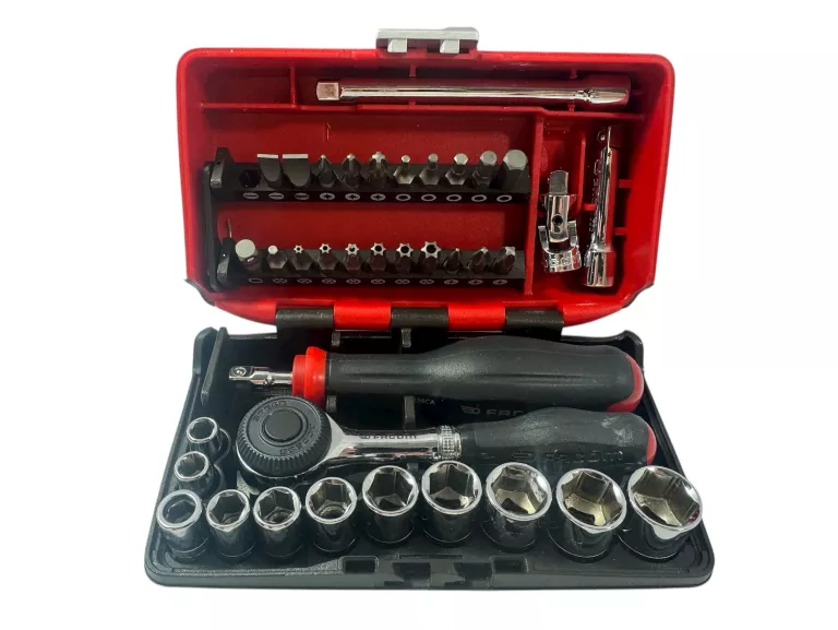 FACOM NANO COMPACT 38-CZĘŚCIOWY ZESTAW KLUCZY NASADOWYCH BITÓW R.360NANOPB