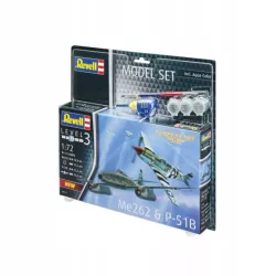 MODEL DO SKLEJANIA REVELL 63711 1:72 ME262 SCHWALBE, P-51B MUSTANG