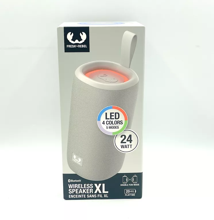 GŁOŚNIK PRZENOŚNY FRESH 'N REBEL XL SZARY 24 W