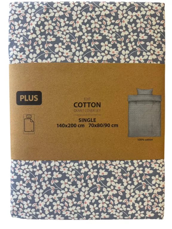 JYSK KOMPLET POŚCIELI EDIT 140X200 KWIATKI