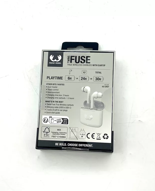 SŁUCHAWKI BEZPRZEWODOWE DOKANAŁOWE FRESH 'N REBEL TWINS FUSE