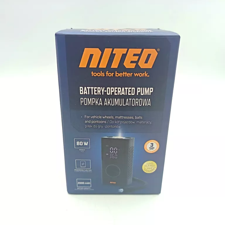 NITEO POMPKA AKUMLATOROWA 80W