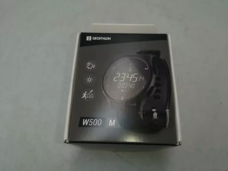 ZEGAREK DECATLON W500 M IDEAŁ, KOMPLET!