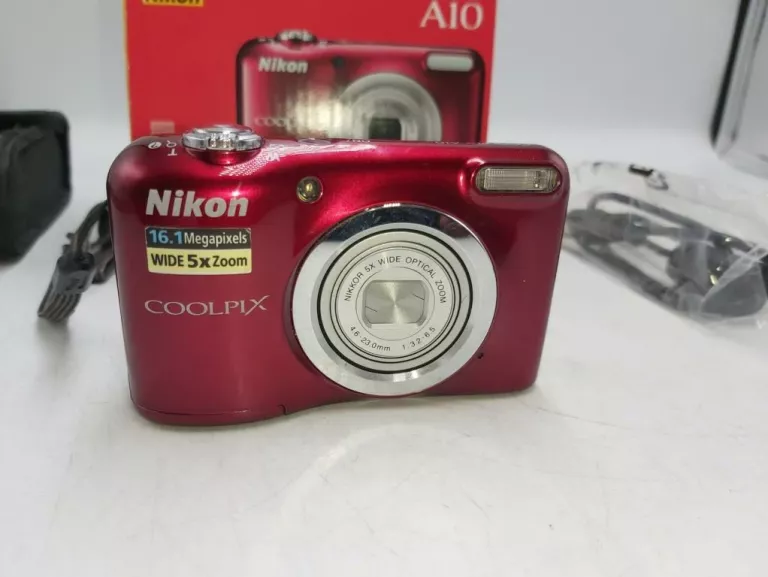 APARAT NIKON COOLPIX A10 BDB, ETUI, PUDEŁKO!!!