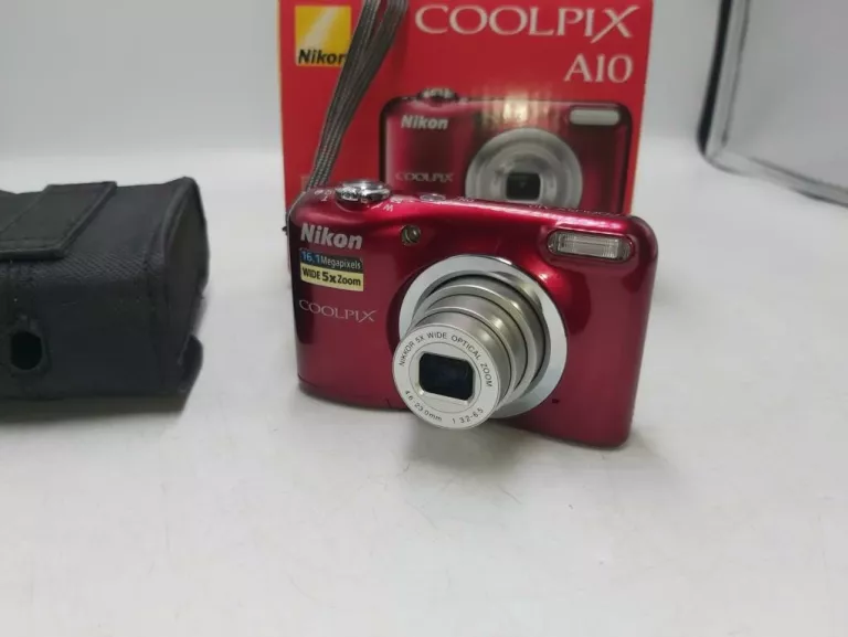 APARAT NIKON COOLPIX A10 BDB, ETUI, PUDEŁKO!!!