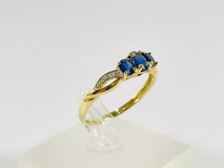 zloty-pierscionek-z-szafirami-074ct-i-diamentami-0008ct-375-156g-r17-rodzaj-2205-2