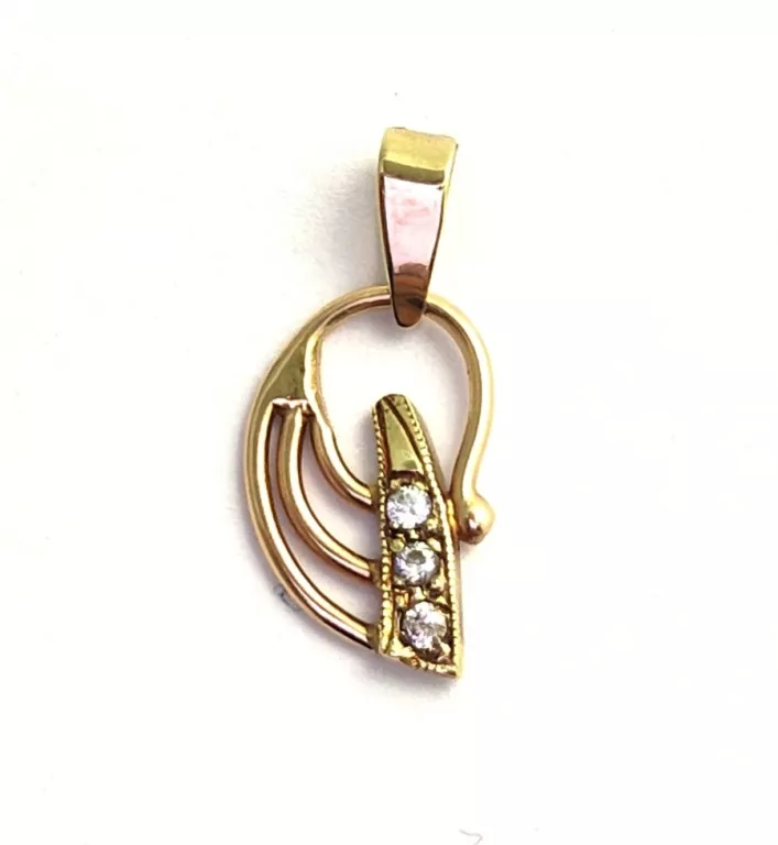 wyrob-jubilerski-uzywany-zlota-zawieszka-3-cyrkonie-072g-pr585-1-go-maja-11a-libiaz