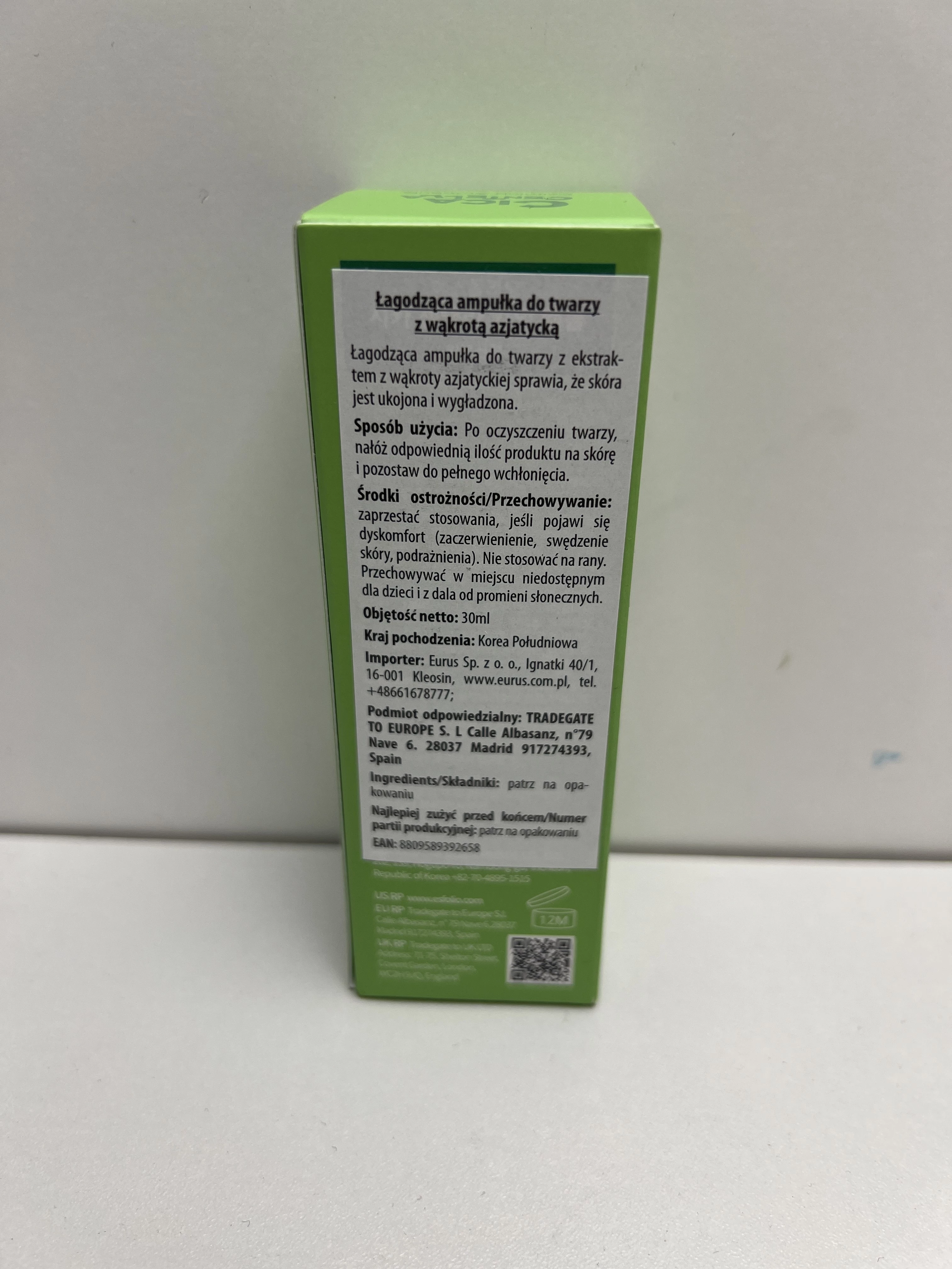 esfolio-cica-centella-lagodzaca-ampulka-do-twarzy-wakrotka-30ml-nb-ean-gtin-8809589392658