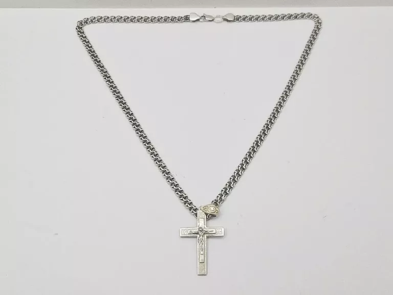 srebrny-lancuszek-z-krzyzykiem-2772g-p925-dl50cm-stan-11323-2