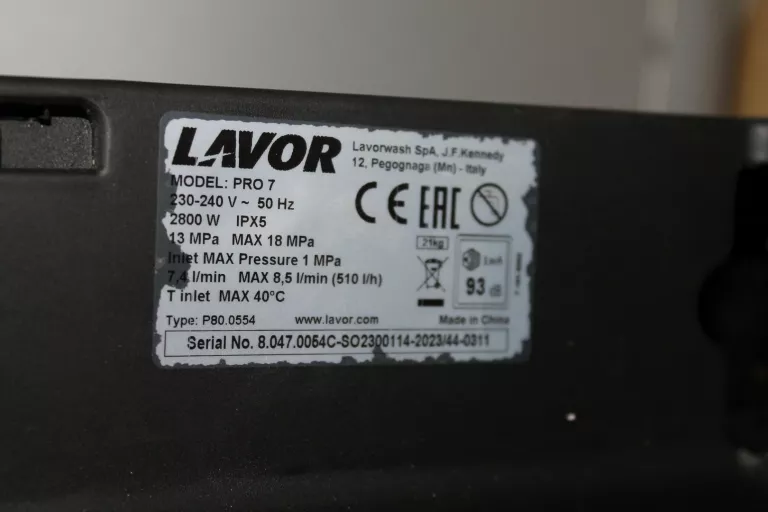 myjka-cisnieniowa-lavor-pro-7-180-bar-silnik-indukcyjny-komplet-kod-producenta-80470054