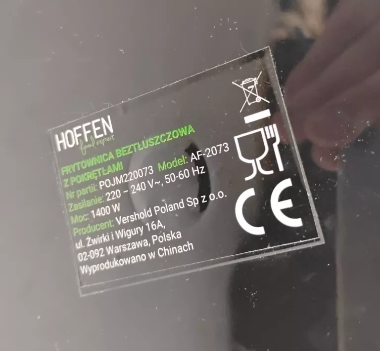 frytownica-beztluszczowa-hoffen-1400w-af-2073-model-af-2073