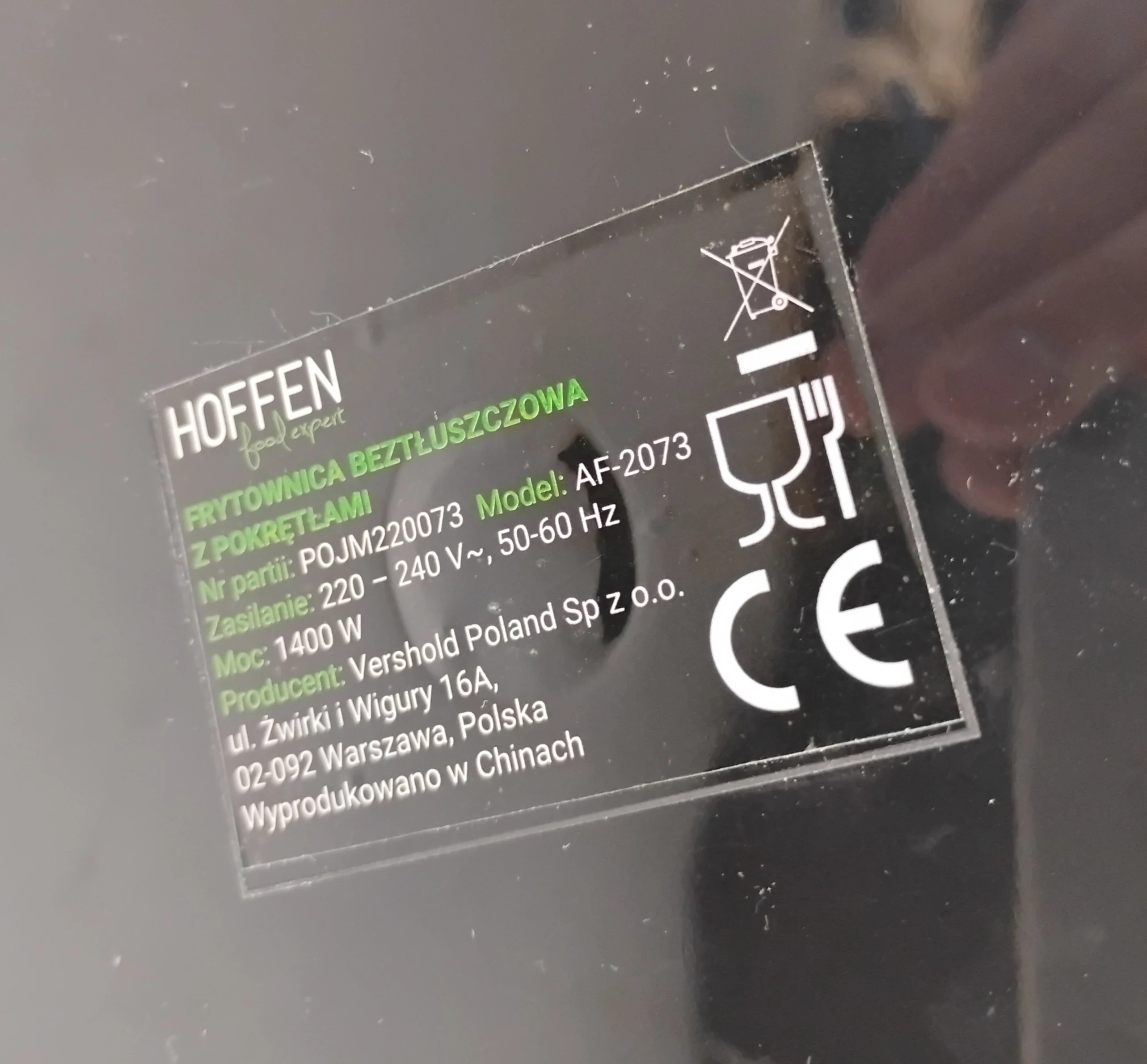 frytownica-beztluszczowa-hoffen-1400w-af-2073-model-af-2073