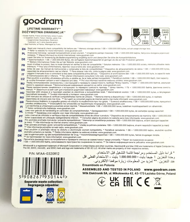 KARTA PAMIĘCI MICROSD 32GB GOODRAM JAK NOWA