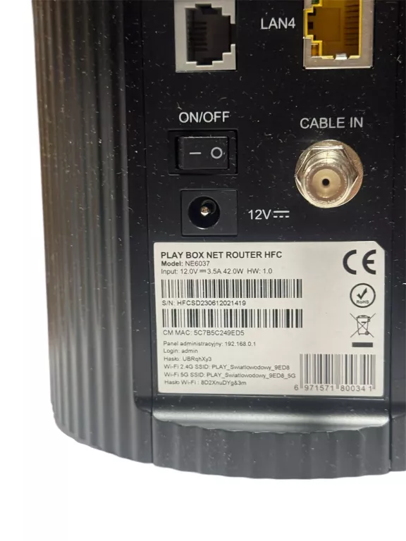 ROUTER HFC BOX NET PLAY NE6037