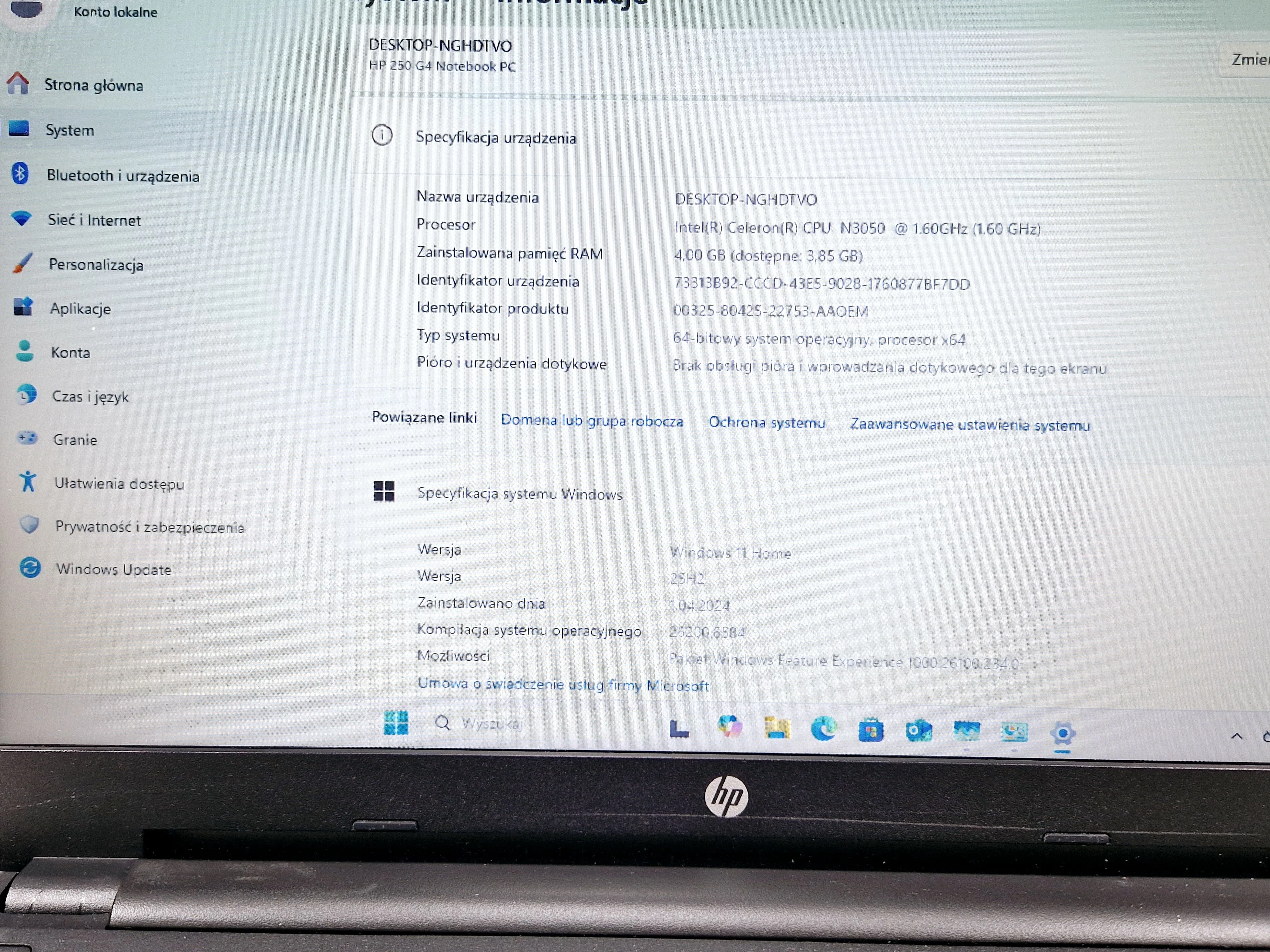 laptop-hp-250-g4-cleron-n3050-4gb500gb-hdd-typ-dysku-twardego-128550-1