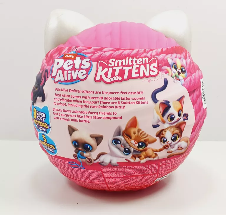 ZURU PETS ALIVE SMITTEN KITTENS INTERAKTYWNA PRZYTULANKA KOTEK #IGŁA