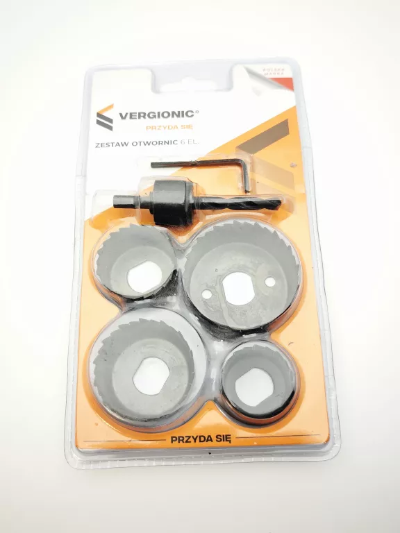 ZESTAW OTWORNIC 6 ELEMENTÓW UNIWERSALNE DO DREWNA ALUMINIUM STALI