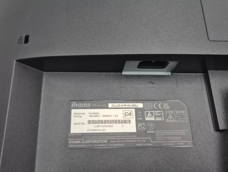 MONITOR IIYAMA PROLITE XU2494HSU 24" 1920 X 1080PX LCD 75 HZ 4 MS