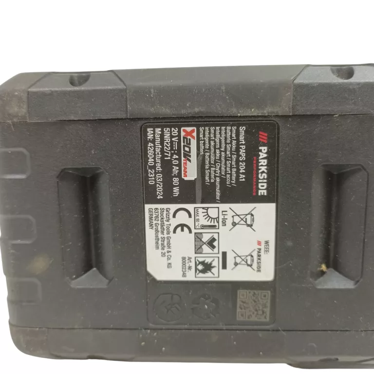 WKRĘTARKA PARKSIDE ZASILANIE AKUMULATOROWE 20 V PABS 20-LI D4