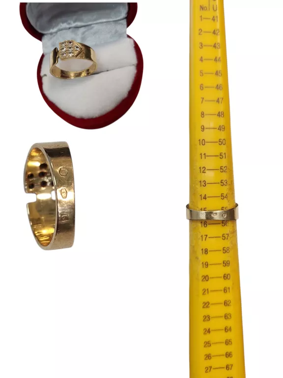 ZŁOTY PIERŚCIONEK AU 585 4.05G ROZ. 15MM