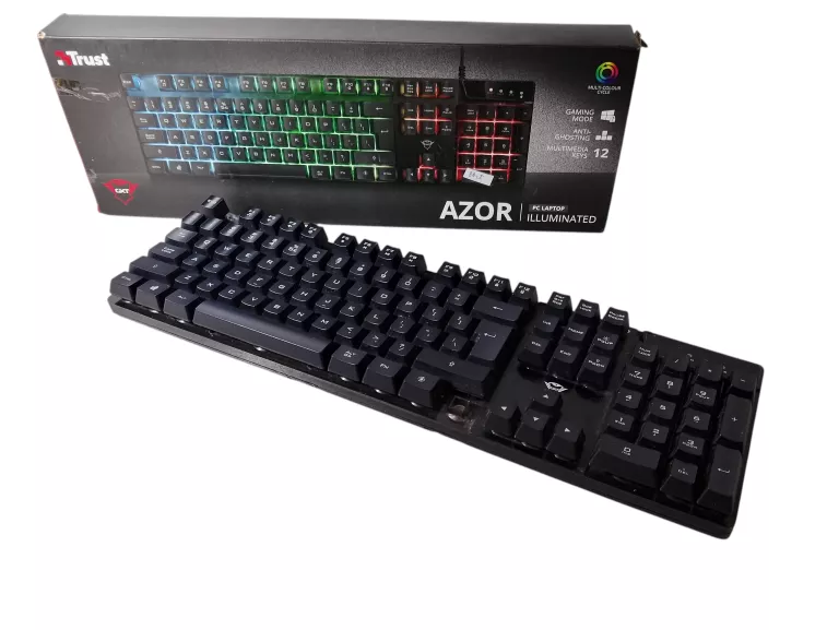 PRZEWODOWA KLAWIATURA MEMBRANOWA TRUST GXT 835 AZOR US Z PODŚWETLENIEM