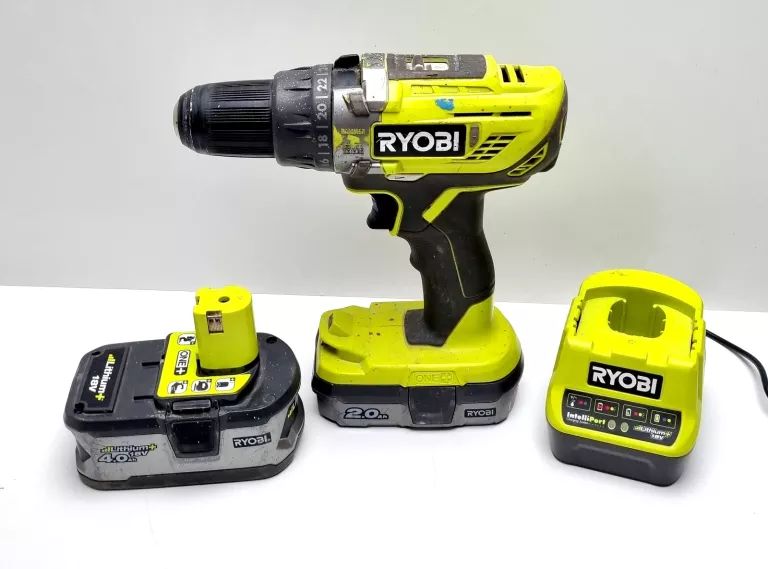 WKRĘTARKA RYOBI R18PD3 AKU 4.0AH + 2.0AH ŁAD TORBA