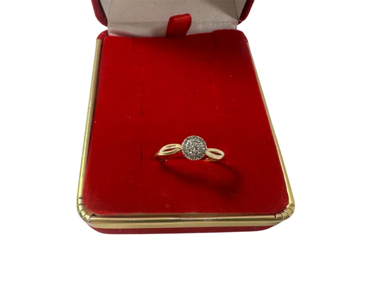 PRZEPIĘKNY ZŁOTY PIERŚCIONEK PRÓBY 585 / 1,31G / 13