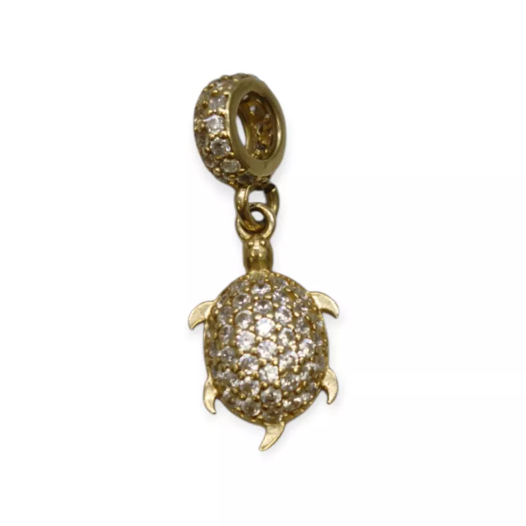 ŚLICZNA ZŁOTA ZAWIESZKA ŻÓŁW P585