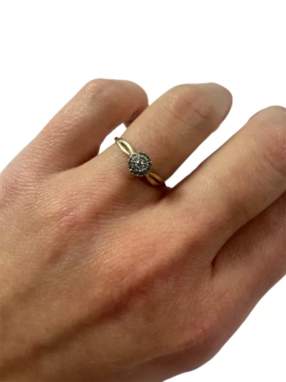 PRZEPIĘKNY ZŁOTY PIERŚCIONEK PRÓBY 585 / 1,31G / 13