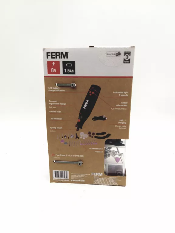 FREZARKA FERM 8V CORDLESS LI-LON COMBITOOL