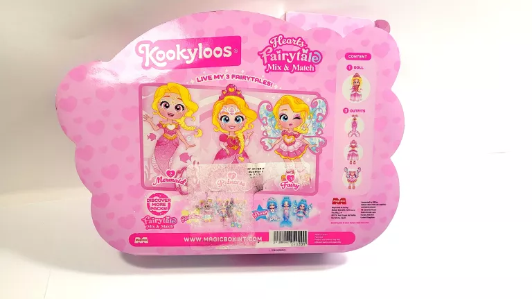 LALKA KOOKYLOOS FAIRYTALE MIX AND MATCH HEARTS - MAGIC BOX TOYS