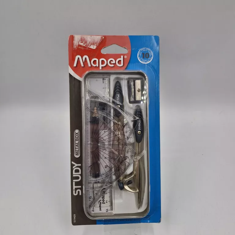 ZESTAW PRZYBORÓW GEOMETRYCZNYCH MAPED 019409! STAN IDEALNY! OKAZJA!