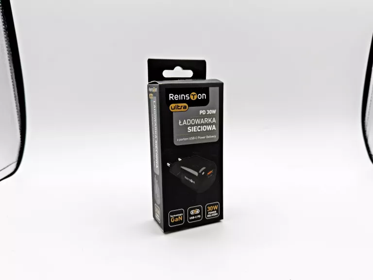 ŁADOWARKA SIECIOWA UNIWERSALNA REINSTON GAN 30W USB-C CZARNY