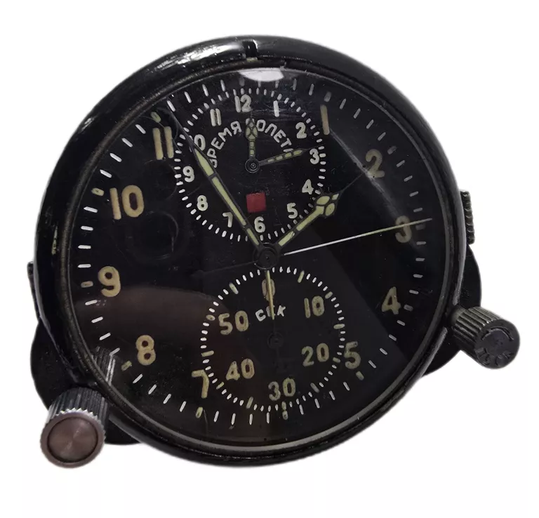 ZEGAR LOTNICZY POKŁADOWY ZSRR ACZS-1 MIG