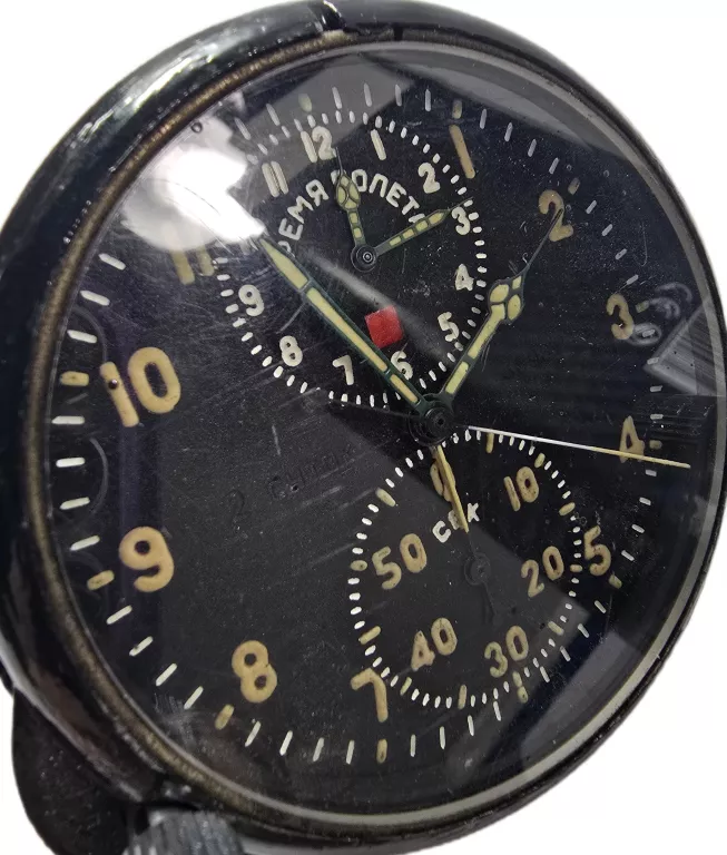 ZEGAR LOTNICZY POKŁADOWY ZSRR ACZS-1 MIG