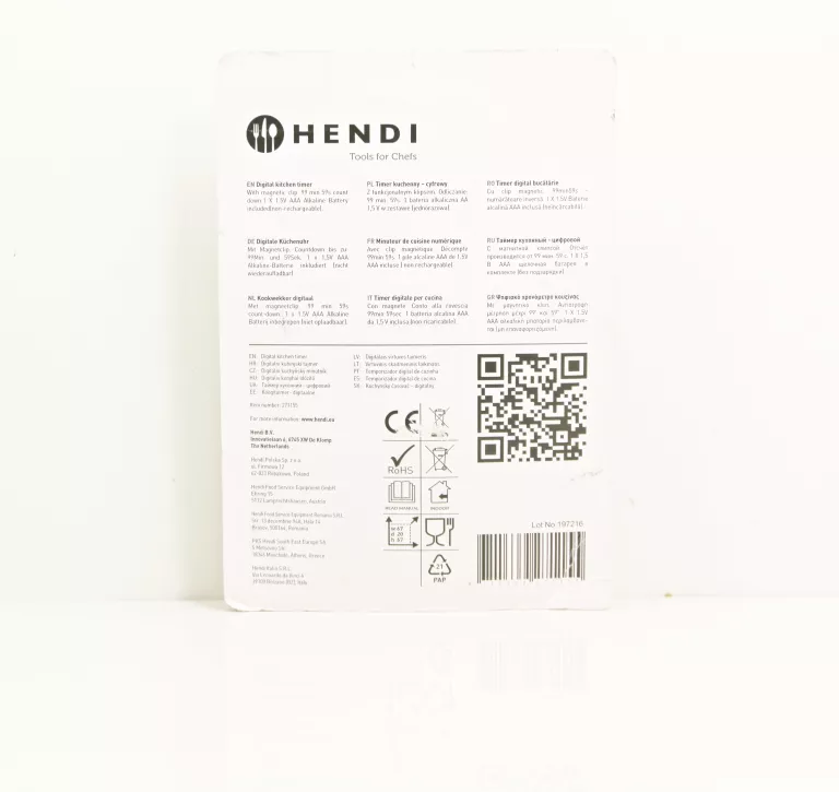 HENDI TIMER KUCHENNY (MINUTNIK) CYFROWY