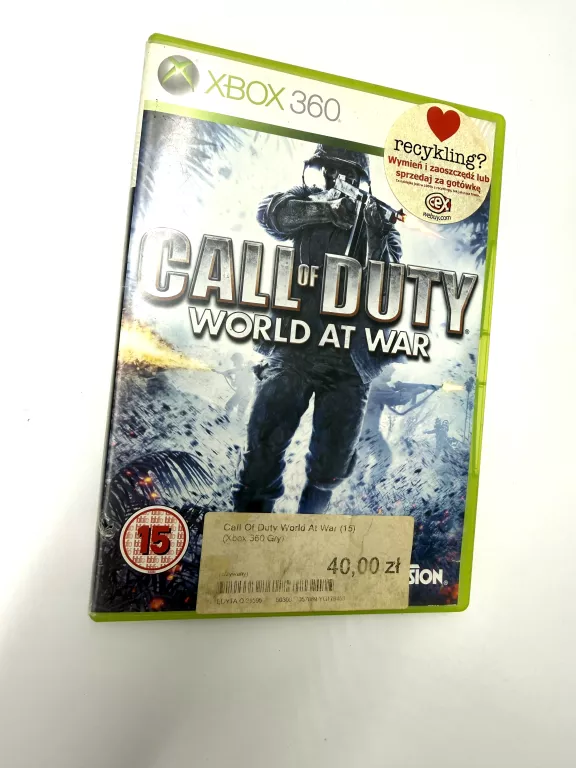 CALL OF DUTY WORLD AT WAR XBOX 360
