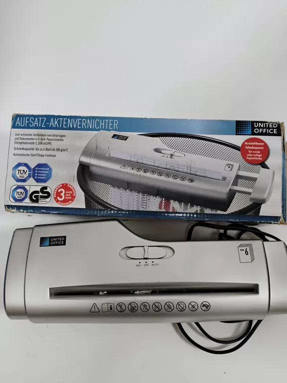 NISZCZARKA DO PAPIERU UNITED OFFICE