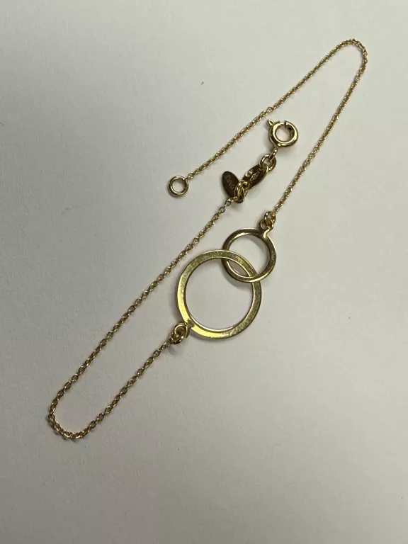ZŁOTO 333 BRANSOLETKA KÓŁKA 1,24G  19,5CM