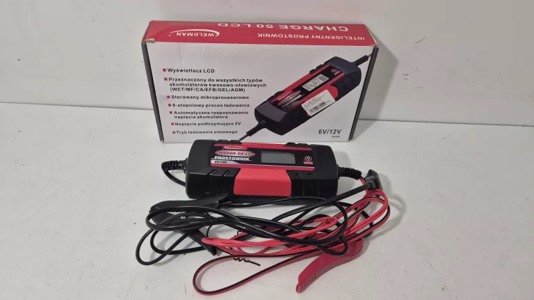 PROSTOWNIK WELDMAN CHARGE 50 6V/12V MIKROPROCESOR