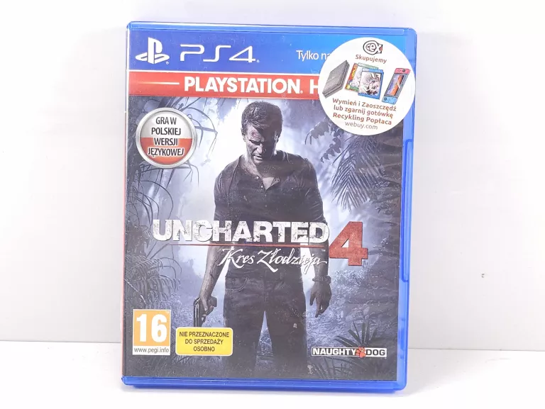 GRA UNCHARTED 4 KRES ZŁODZIEJA PS4