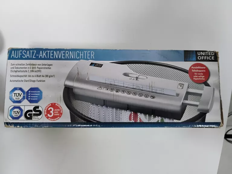 NISZCZARKA DO PAPIERU UNITED OFFICE