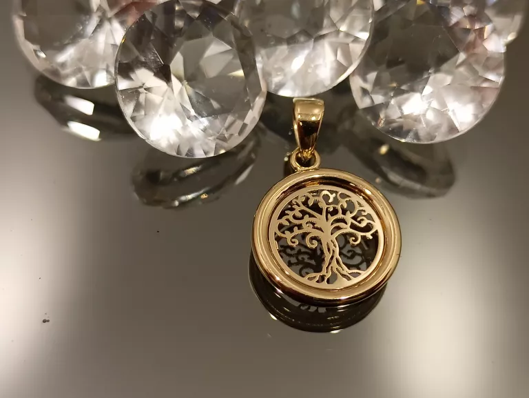 ZŁOTA ZAWIESZKA  DRZEWKO SZCZĘŚCIA 585PR 0,85G