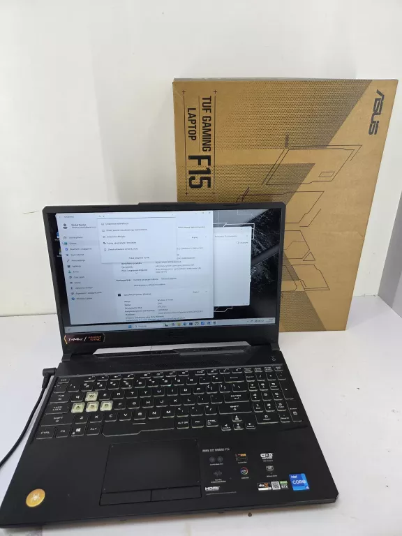 LAPTOP F15 ASUS TUF GAMING 16GB 500GB INTEL CORE I5 WIN 11