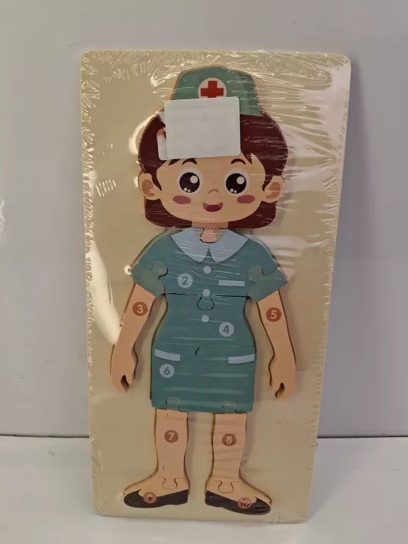 KLOCKI DREWNIANA UKŁADADANKA